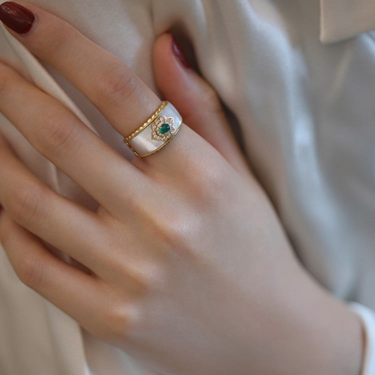 Ring Rhodium Plated Pearl | Elegant Freshwater Pearl Ring | Ring Fresh  Water Pearl - Rings - Aliexpress