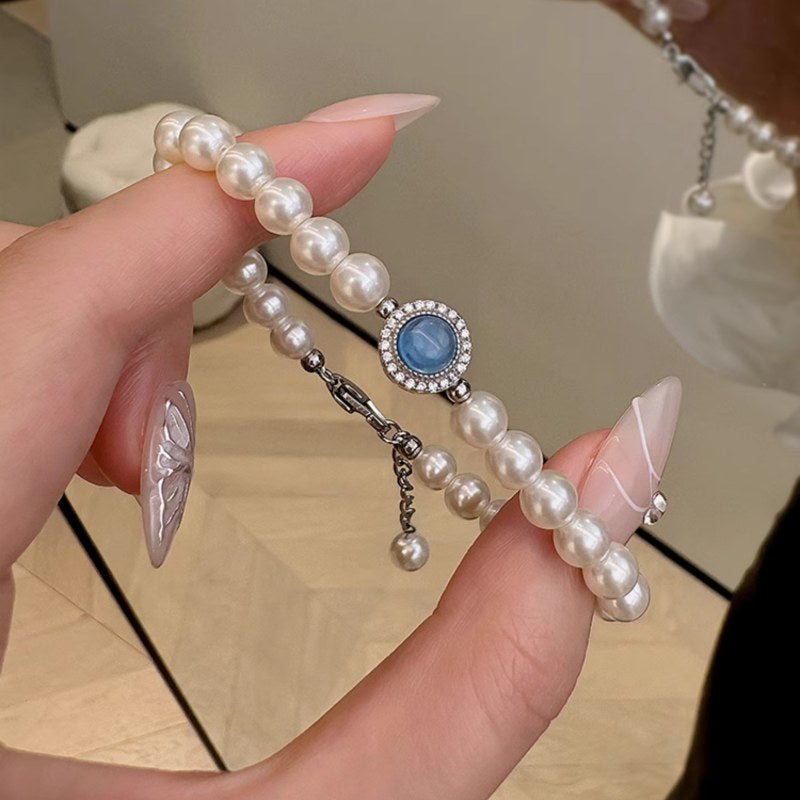 Collier Perles & Chaîne Argent 925 – Pendentif Glands Bohème – Bijoux Faits Main KELITCH