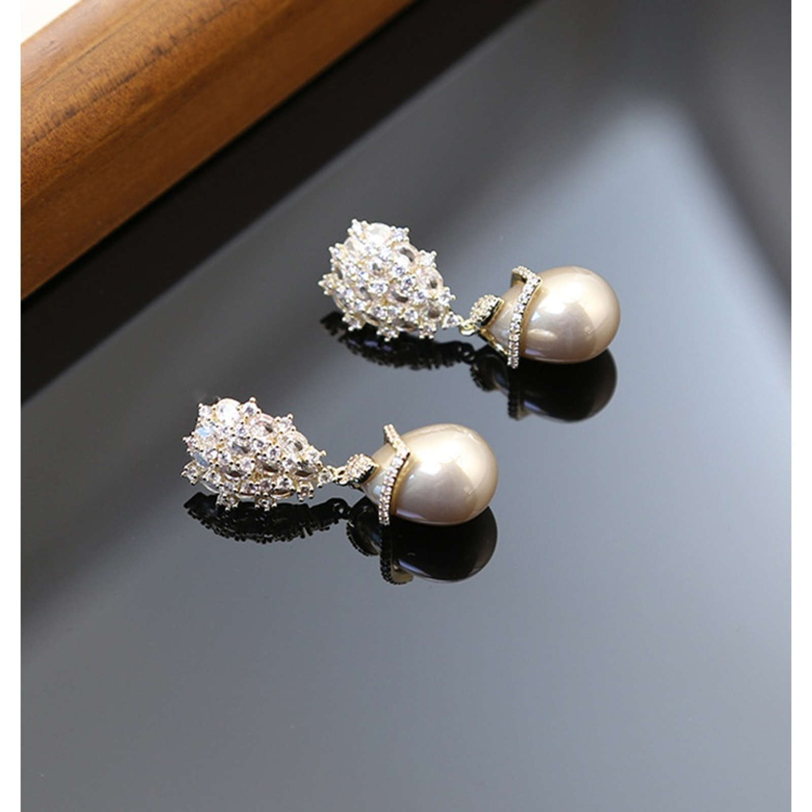 Boucles D'Oreilles Pendantes Perles En Argent 925/1000 - Élégantes Et Légères