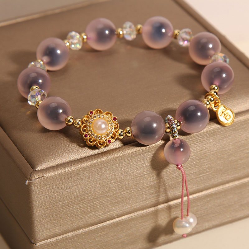 8mm Round Gemstone Bracelet, Stretchy Beads Bracelet, Women Beads Bracelet, Adjustable Bracelet, Natural Crystal Beads Bracelet Jewelry