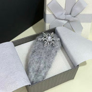 Freshwater Pearl Hair Clip Grey and Red Hair Bobby Pin