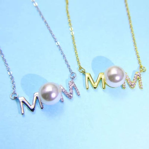 AAAA Freshwater Pearl Necklace to Mom Mother's Day Gift Ideas Card Included