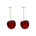 Boucles D'oreilles Pendantes Tomate - Bijou Acrylique Solide Pour Femmes, Occasions Spéciales - 10