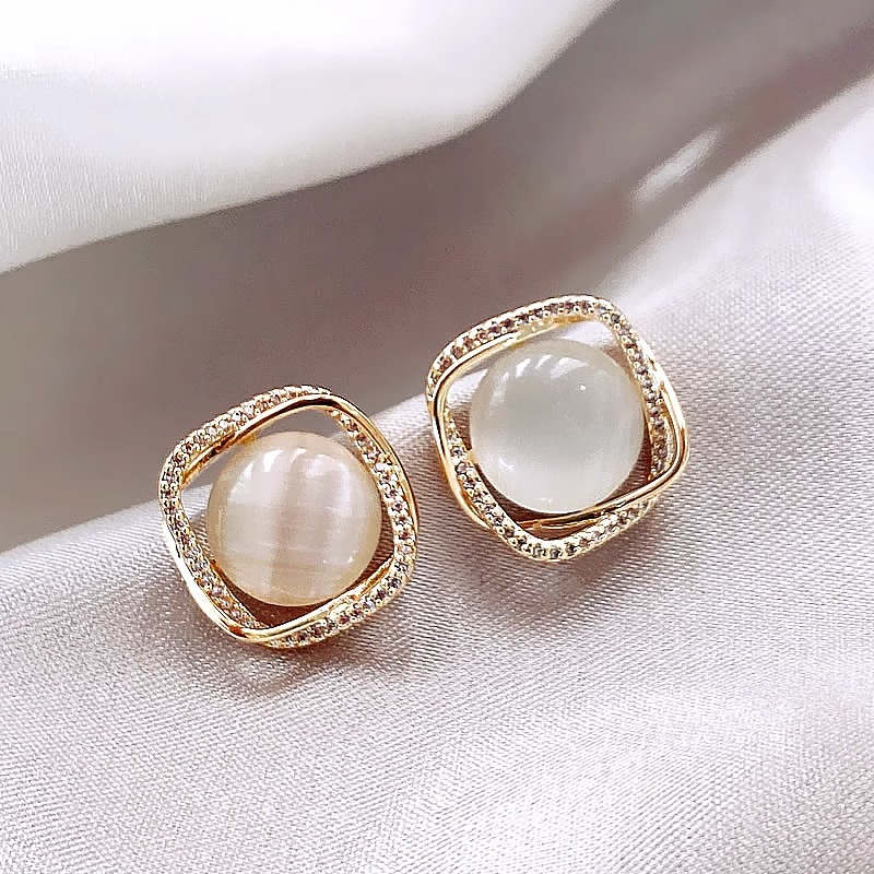 Buy Lana Rose Gold Pearl Earrings 18 KT rose gold (1.77 gm). | Online By  Giriraj Jewellers