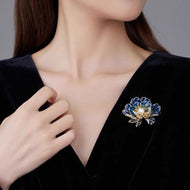 Peony Brooches pearl Flower Brooch Pin 3 Colors Available for Dress and Sweater