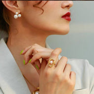 3 Pearl Earring Studs Petite Freshwater White Janpan Pearl Stud Earrings with S925 Silver Pin