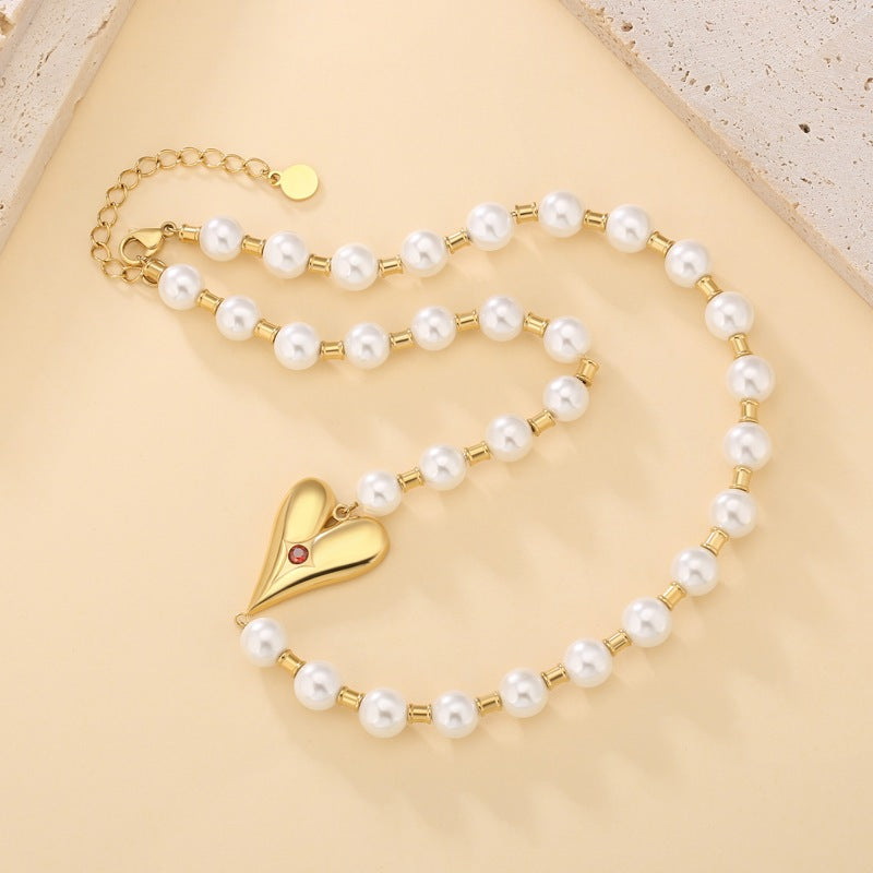  Golden Saturn three-layer pearl necklace with special