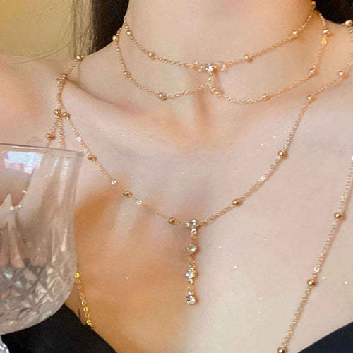 Gold and Silver Necklace Sexy Body Chain Necklace Bikini Bra Body Jewelry for Women