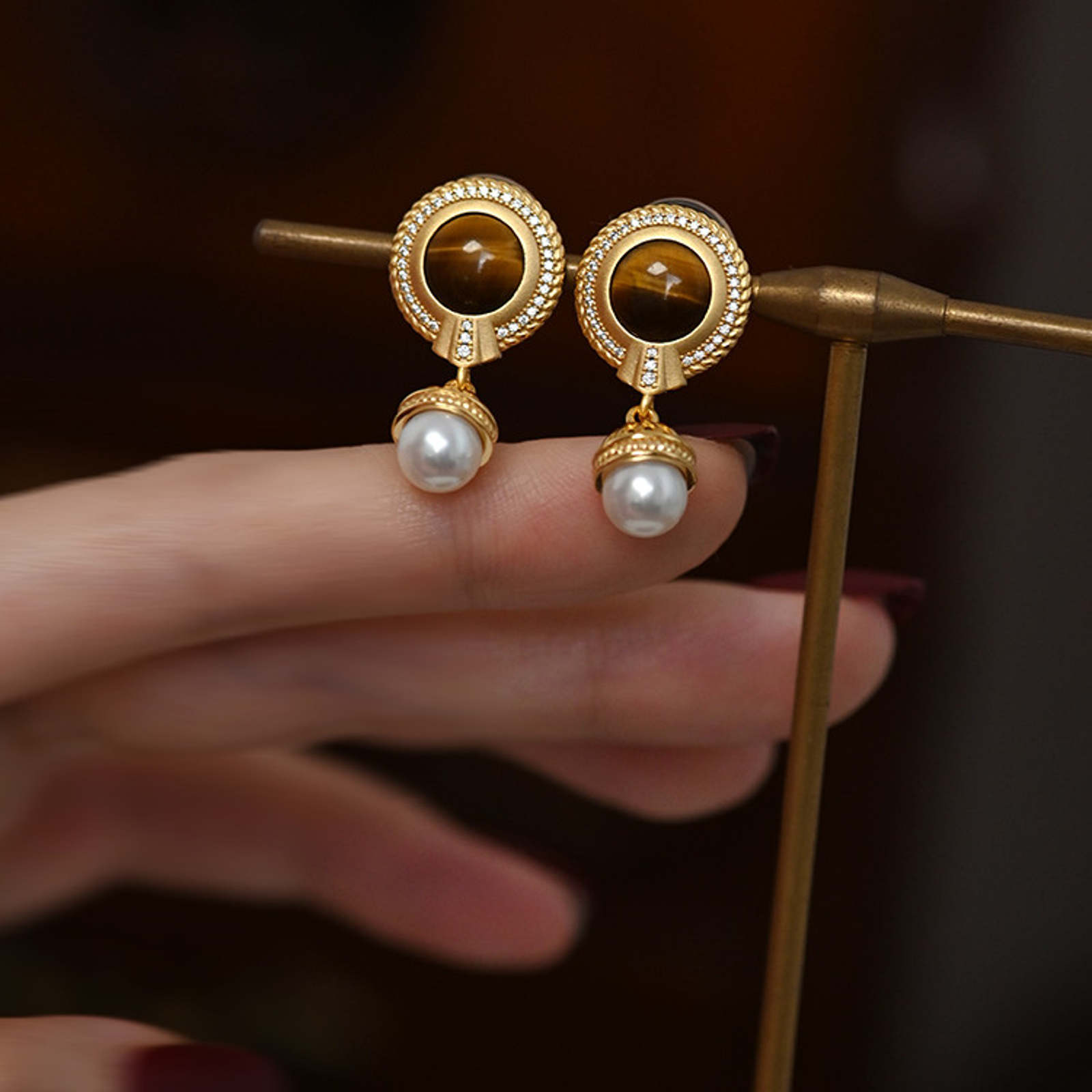 Terracotta Flower design hook drop Earrings – Simpliful Jewelry