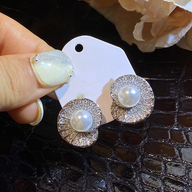 Huge diamond earrings sale