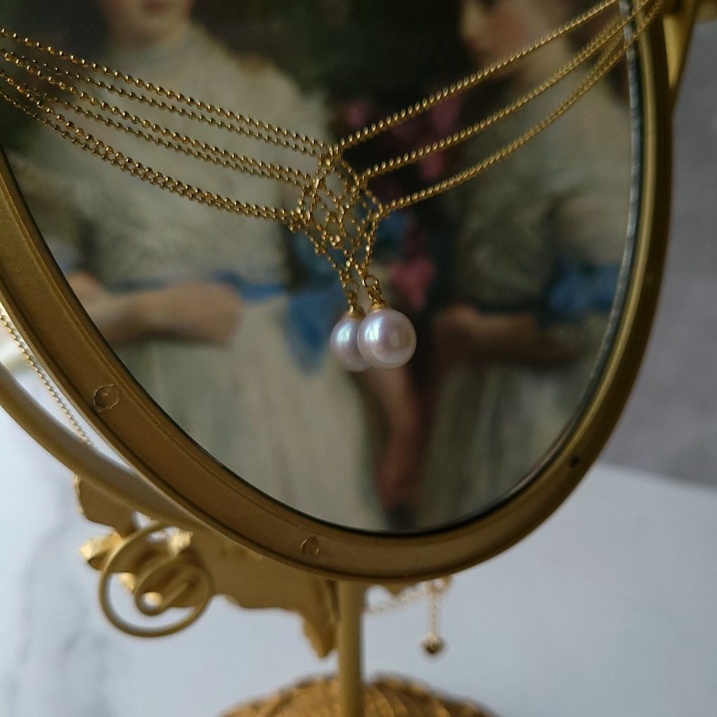 vintage style freshwater pearl necklace