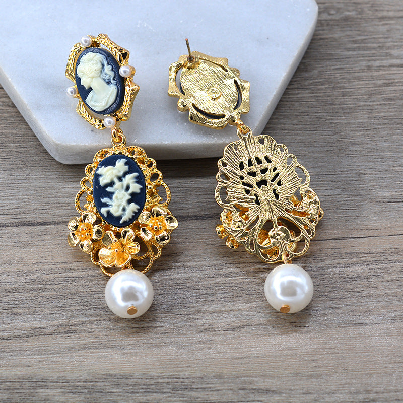 SYNLIN Handmade Big Earrings for Women Fashion Dangling India | Ubuy