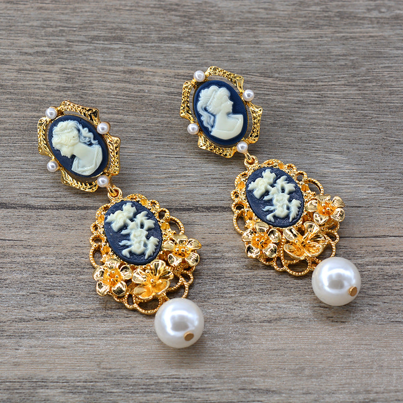 Buy Beautiful Pearl Earrings Artificial 1 Gram Gold Jewellery
