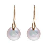 Baroque Pearl Earrings|14K Gold AAAA Quality White Real Pearl Drop Earrings | June Birthstone Wedding Earrings Dainty Jewelry