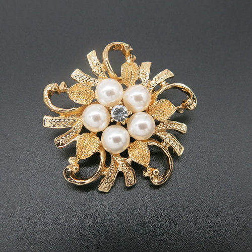 Premium Handmade diamond flower brooch