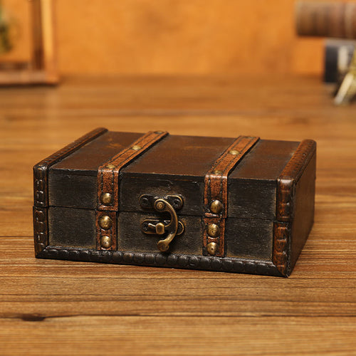 Vintage Schmuck Ohrringe Halskette Armband Lagerung Organizer Holz Fall Geschenk Box Neue