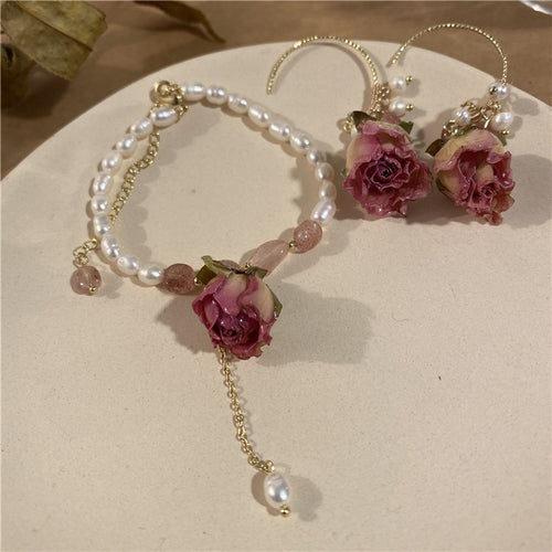 18K Gold Baroque Freshwater Pearl Earrings Handmade Jewelry