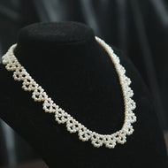 Baroque Freshwater Pearl Vintage style Necklace Handmade Jewelry