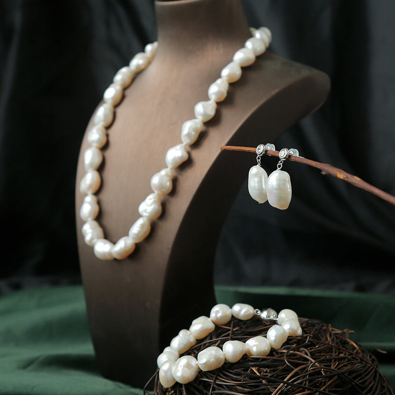 Baroque Freshwater White Pearls