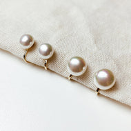 Freshwater Cultured Pearl Earring Clip in 14K Gold Over Sterling Silver