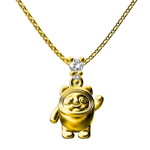 bing dwen dwen mascot pendant