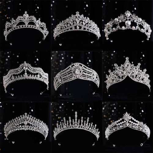Wedding Tiaras | Pearl Wedding Crown | Diamond Bridal Crown for Wedding