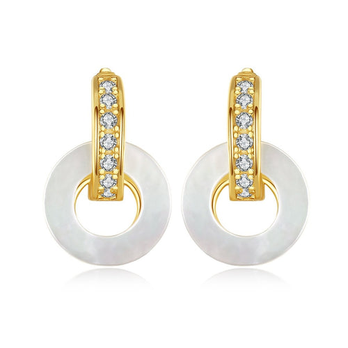 18K Gold Baroque Freshwater Pearl Earrings Handmade Jewelry