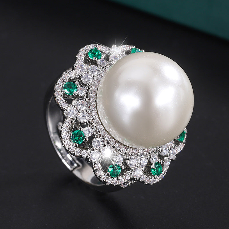 Freeform Style Tahitian Pearl Ring – Linneys Jewellery