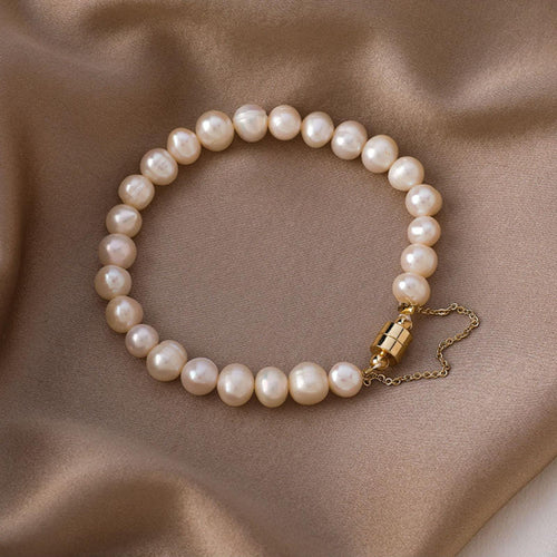 Magnetic Freshwater Pearl Bracelet | Real Pearl Bracelet (5.5-7 Inches)