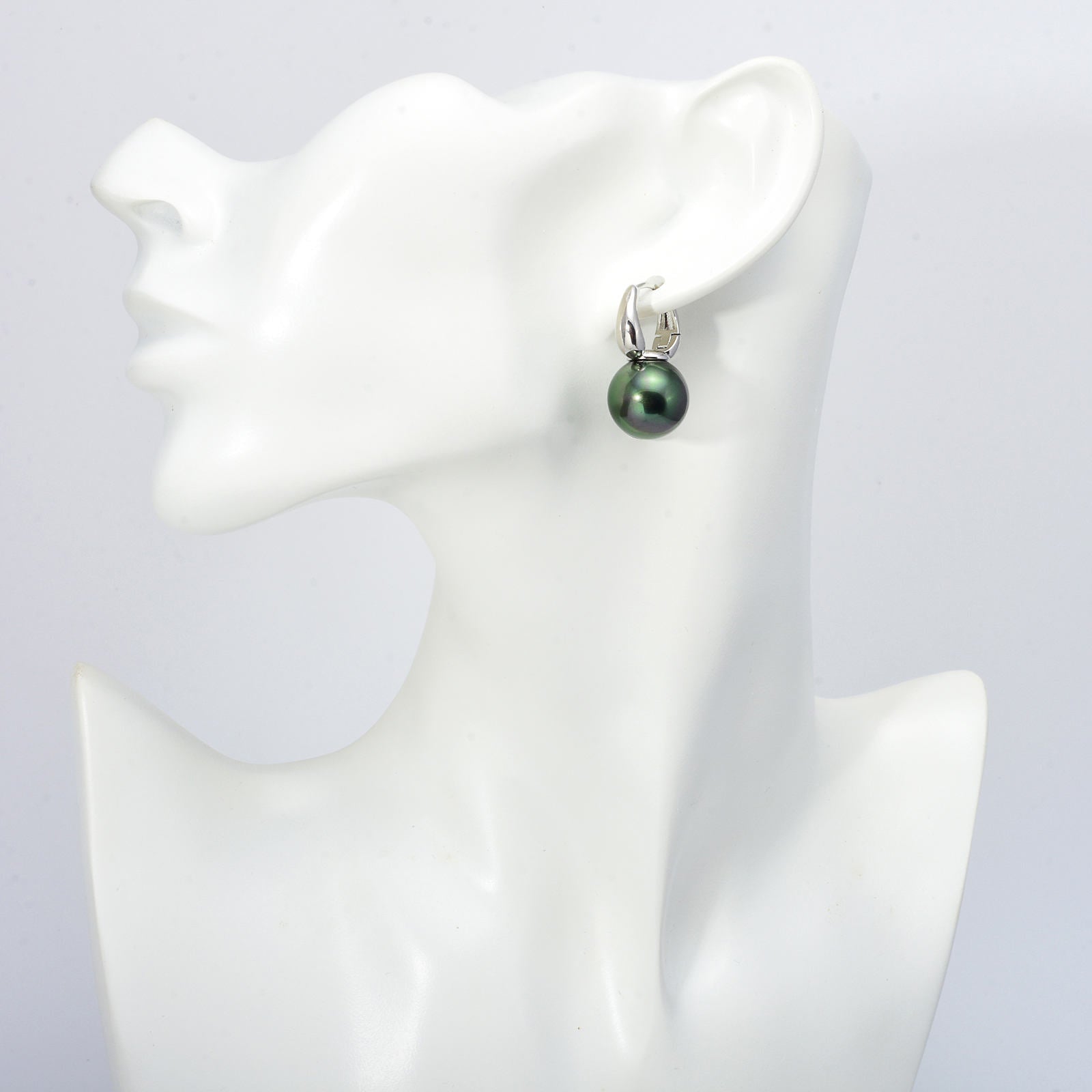 New Elegant Pearl Earrings for Women in 14K Gold Plated (14mm, White ...