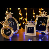 Palace royal style jewelry display stand gold crown photo frame earrings storage shooting props jewelry ornaments
