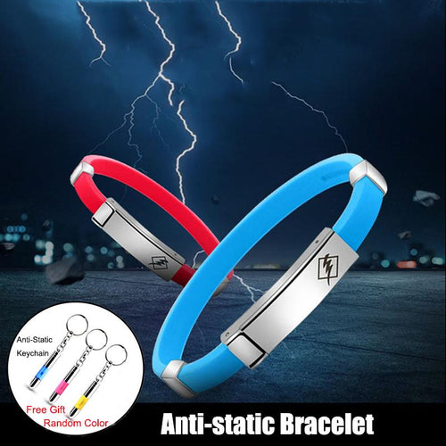 Anti Static Wrist Strap EMF Anti Radiation Bracelet Negative Ions Germanium and Neodymium Magnet