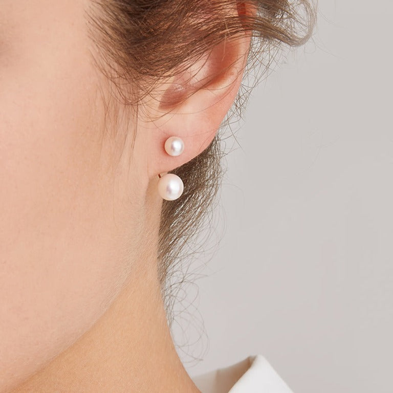 Pearl Ear Jacket Earrings | Rebekajewelry