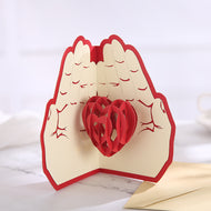 3D Pop Up Cards, Warm Unique 3D Holiday Card Envelope Included - Gifts for Xmas, Thank You Cards