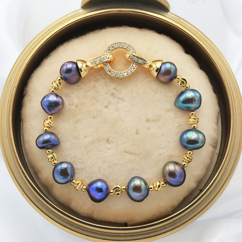 Baroque Pearl Bracelets 14k Gold Handmade Jewelry