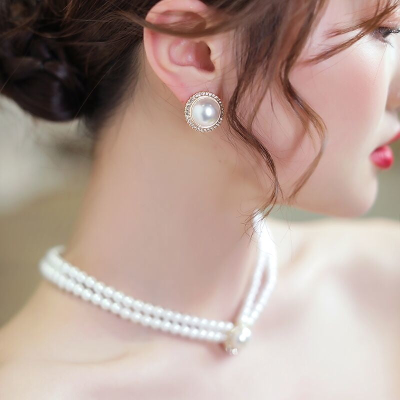 Elegant Faux Pearl Ladies Necklace Wedding Bridal Neck - Temu