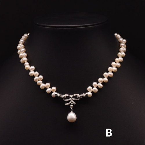 2.5-5.0mm Cultured Freshwater Pearl Multi Strand Necklace in 18k Gold Over Sterling Silver