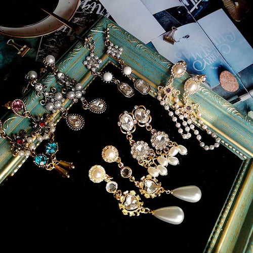 Desinger Royal Vintage style pearl Opal Earrings