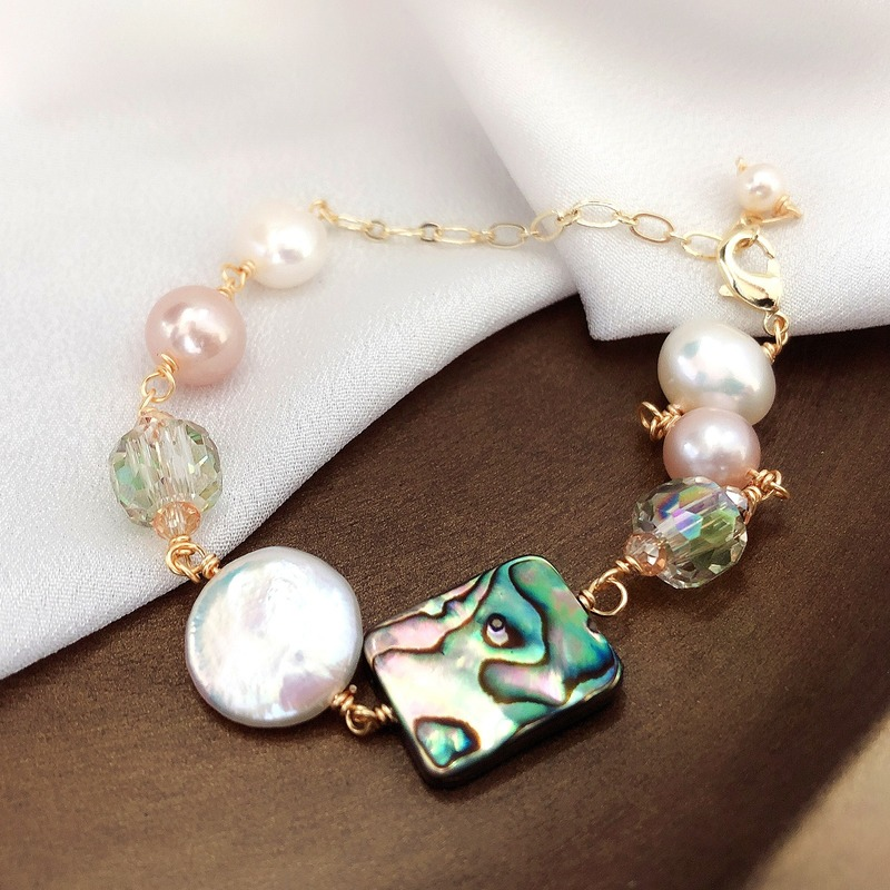 Week 26 Creative Challenge : A Freshwater Pearl Bracelet and Matching  Earrings | Loulou
