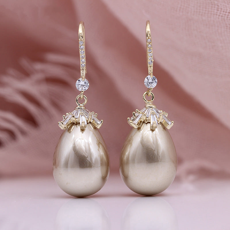 Cartier Diamond & South Sea Pearl Drop Earrings Platinum | eBay