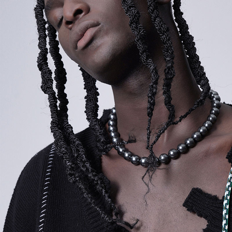 Black Pearl Necklace | Shell Pearl Necklace Men | Mens Pearl Necklace Choker