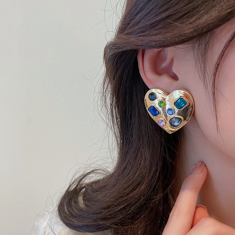 Heart Earrings for Women, Heart Earrings, Gold Earrings Dangle, Crystal  Earrings, Womens Earrings, Womens Earrings - Etsy | Etsy earrings, Gold  earrings dangle, Swarovski earrings