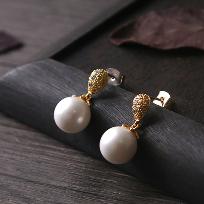 Women's Earrings - Designer Gold Studs