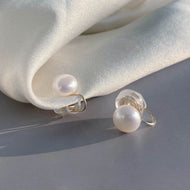 Freshwater Clip On Pearl Earrings | Non Pierced Earrings | Comfortable Clip On Earrings for Women (6-7mm)