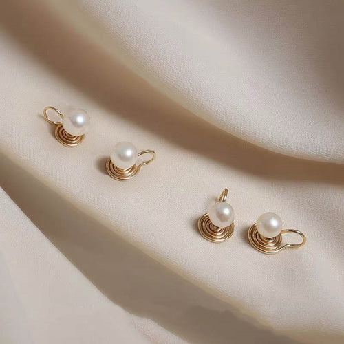 Freshwater Clip On Pearl Earrings | Non Pierced Earrings | Comfortable Clip On Earrings for Women (6-7mm)