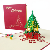 Christmas tree 3D Christmas Cards Envelope Included Pop Up Greeting Cards, Funny Unique 3D Holiday Postcards - Gifts for Xmas, Thank You Cards