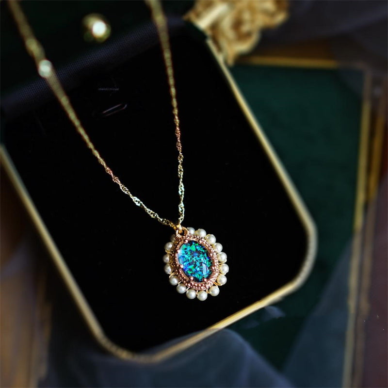 Big gem necklace sale