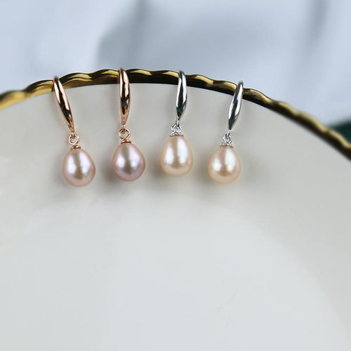 Freshwater Cultured Pearl Vintage-Inspired Drop Earrings in 14K Gold Over Sterling Silver（8-9mm）