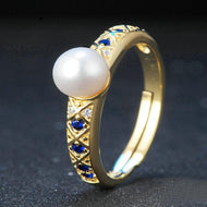 Handmade Adjustable Size Freshwater Pharaoh Style Pearl Ring