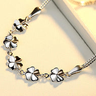 S925 Silver Bracelet Snow Bracelet Handmade Christmas Jewelry Gift